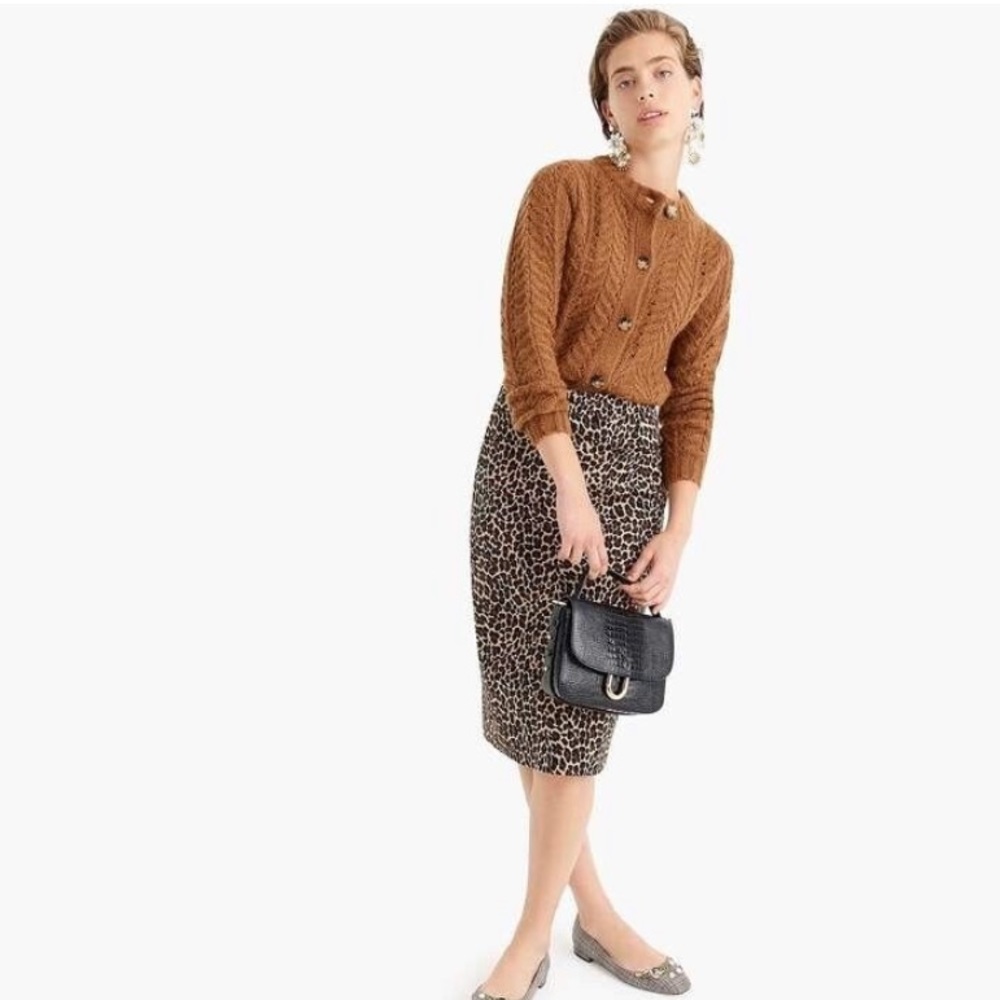 J.Crew Animal Print Skirt